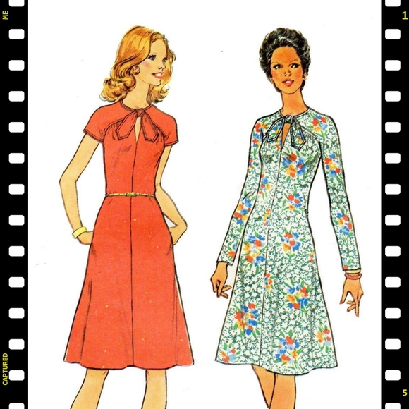 Vintage 1975 Simplicity 6934 Pattern Dress - Picture 1 of 8